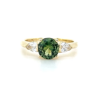 Genevieve | Australian Green Parti Sapphire Ring