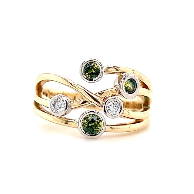 Willow | Australian Green Sapphire Ring