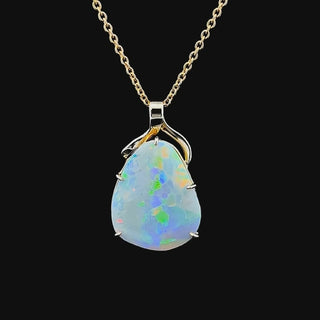 Luna | Australian Fossil Shell Opal Necklace