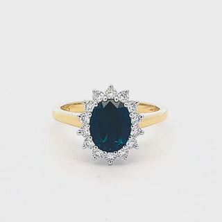 Catherine | Australian Oval Blue Sapphire Ring