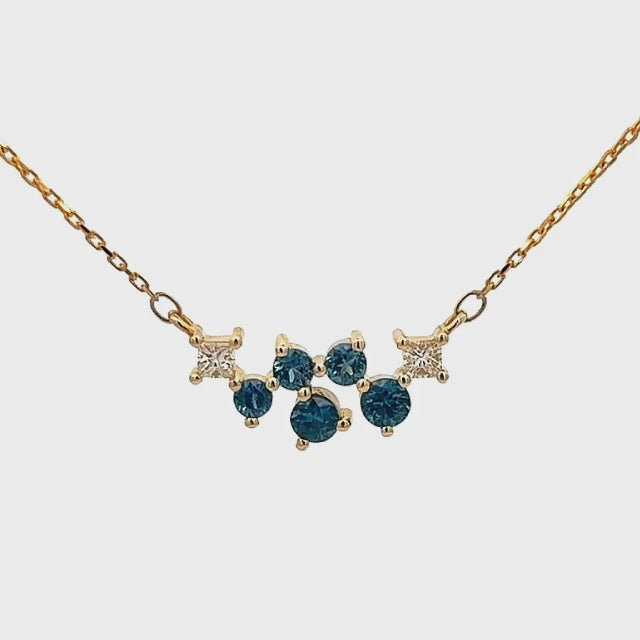 Millie | Australian Icy Blue Sapphire Necklace