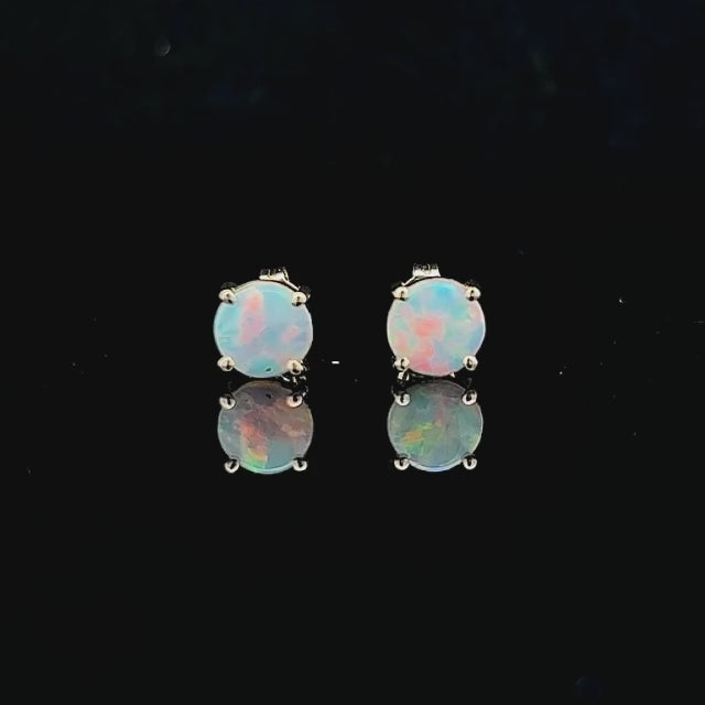 Stella | Australian Crystal Opal Stud Earrings