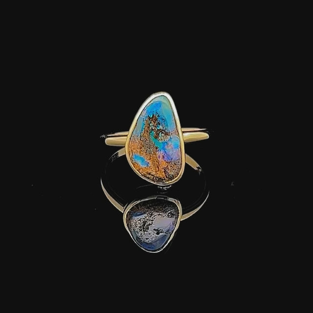 Oakley | Australian Fossil Wood Opal Ring