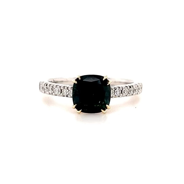 Lily | Australian Blue Parti Sapphire Ring
