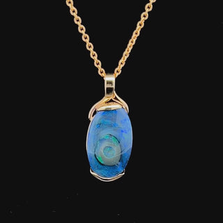 Atlas | Australian Fossil Black Opal Necklace
