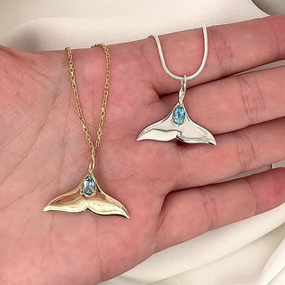 Angel of the Sea Whale Tail Necklace