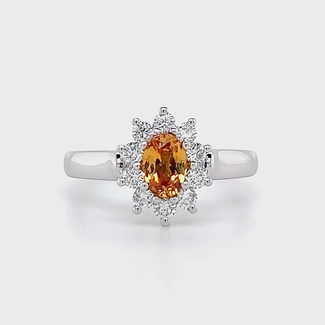 Yindi | Australian Orange Sapphire Ring