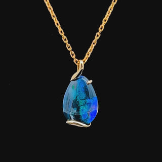 Hali | Australian Black Opal Necklace