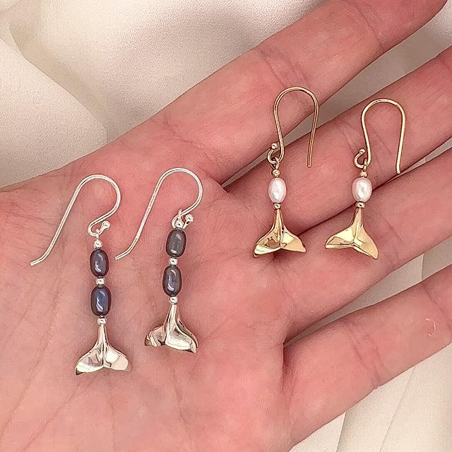 Ocean Creations Whale Tail Earrings
