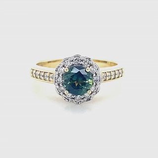 Charlotte | Australian Blue Parti Sapphire Ring