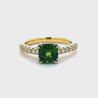 Lily | Australian Green Parti Sapphire Ring