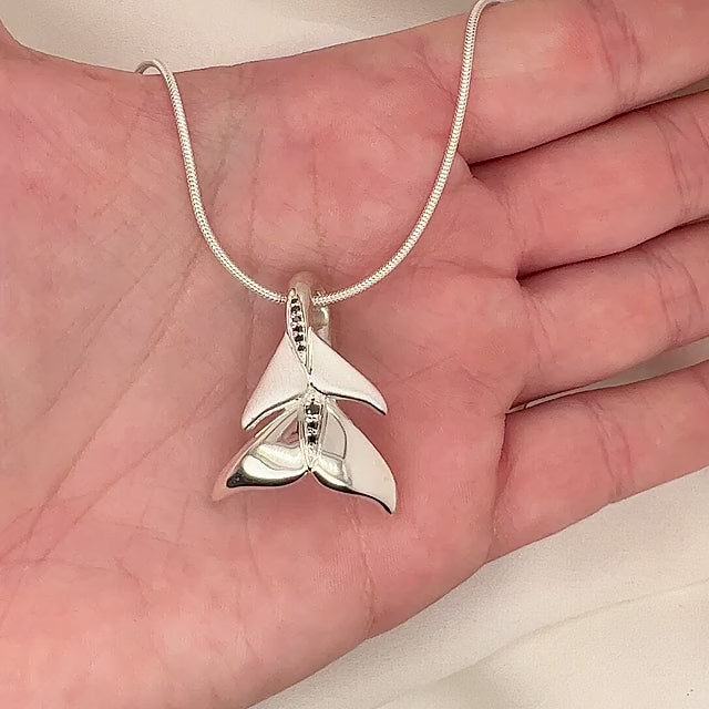 Double Whale Tail Necklace