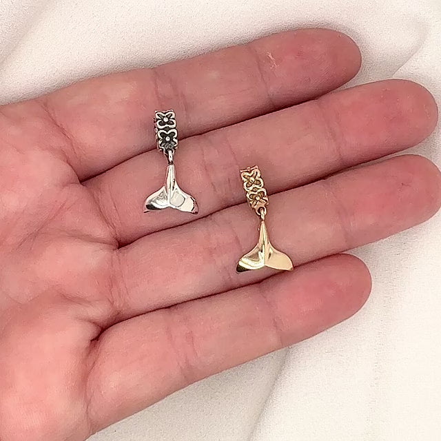Whale Tail Fluke Charm
