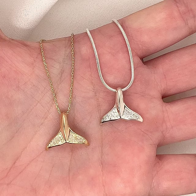 World Treasure Whale Tail Necklace
