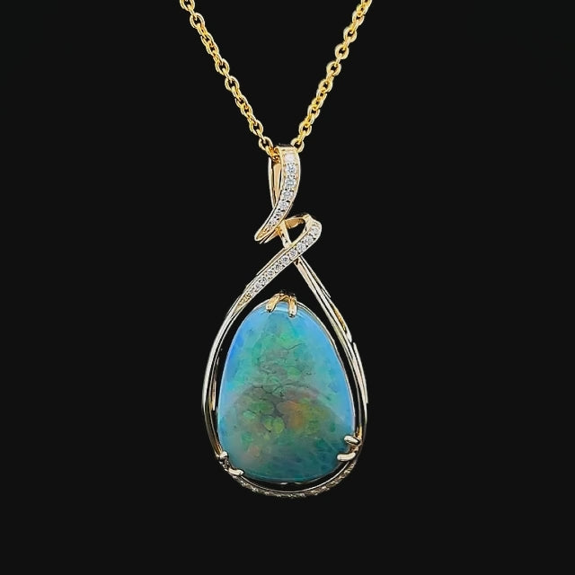 Ophilia | Australian Fossil Shell Opal Necklace