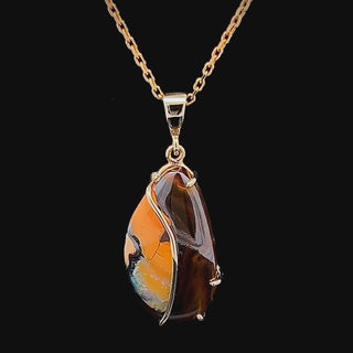 Marigold | Australian Yowah Nut Boulder Opal Necklace