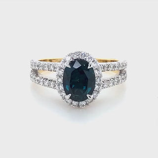 Victoria | Australian Blue-Teal Sapphire Ring