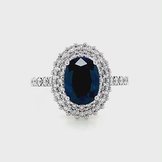 Freya | Australian Blue Sapphire Ring