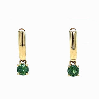 Sadie | Australian Green Sapphire Drop Earrings