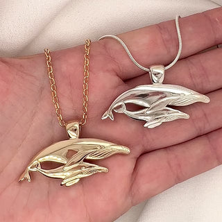 Nala and Mirrhi Humpback Whale Necklace