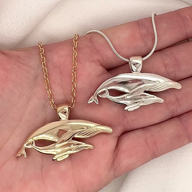 Nala and Mirrhi Humpback Whale Necklace