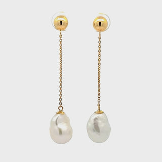 Solia | Australian South Sea Baroque Pearl Drop Earrings