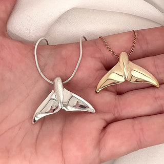 Humpback Fluke Whale Tail Necklace