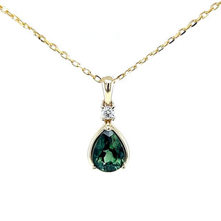 Mabelle | Australian Green-Blue Parti Sapphire Necklace
