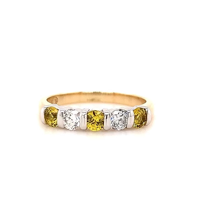 Sienna | Australian Yellow Sapphire and Diamond Ring
