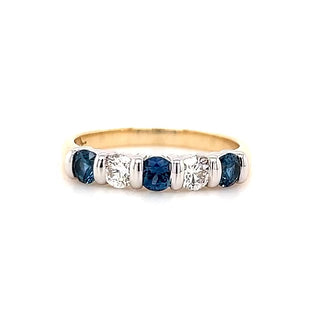 Sienna | Australian Blue Sapphire and Diamond Ring
