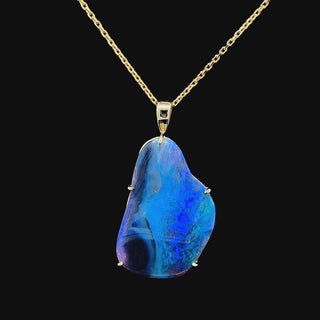 River | Australian Fossil Shell Opal Necklace