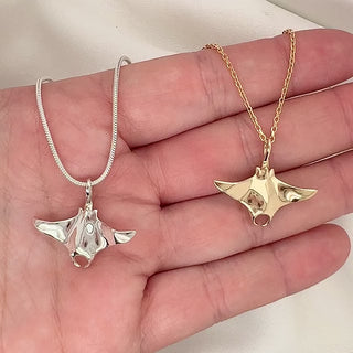 Flying Manta Ray Necklace