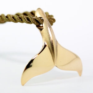 Gold Whale Tail Necklace by World Treasure