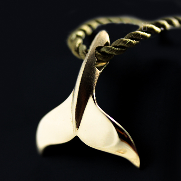 Gold Whale Tail Necklace by World Treasure