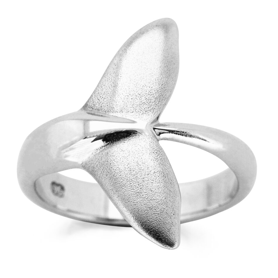 Mother & Calf Humpback Whale Tail Ring | World Treasure