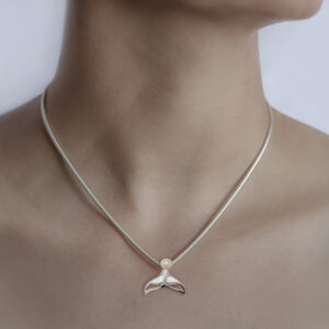 Ocean Creations Necklace with Freshwater Pearl in Sterling Silver by World Treasure Designs