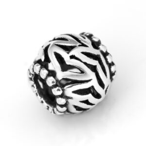 Pandora Compatible Whale Tail Fluke Bead in Sterling Silver by World Treasure Designs
