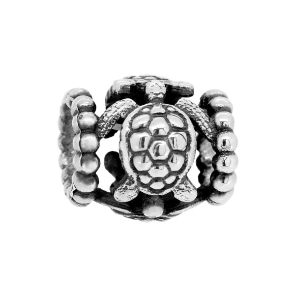 Sea Turtle Charm Bead fits Pandora Bracelets in Sterling Silver by World Treasure Designs