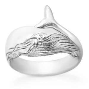 Humpback Whale Ring in Sterling Silver by World Treasure Designs