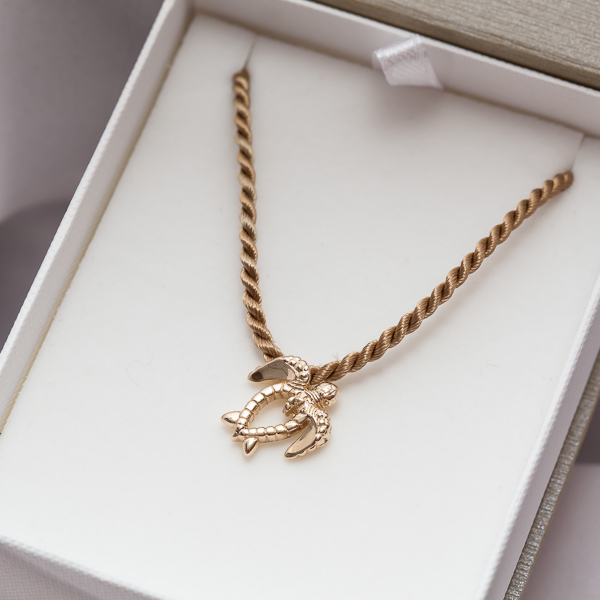 9K Gold Honu Sea Turtle Necklace