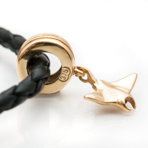 9 Carat Gold Manta Ray Charm for Pandora Bracelet