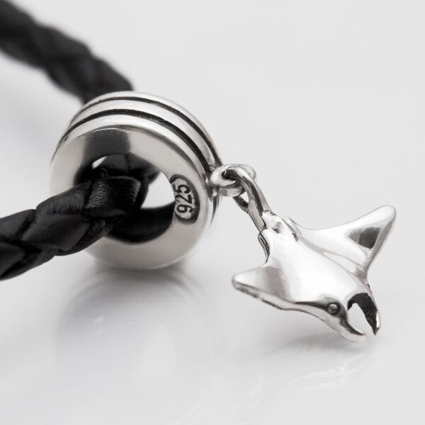 Manta Ray Charm in Sterling Silver by World Treasure Designs
