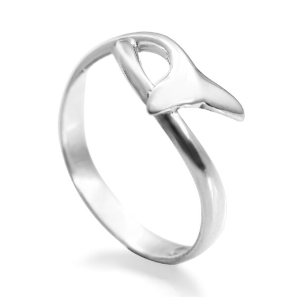 Baby Humpback Whale Tail Fluke Ring in Sterling Silver by World Treasure Designs