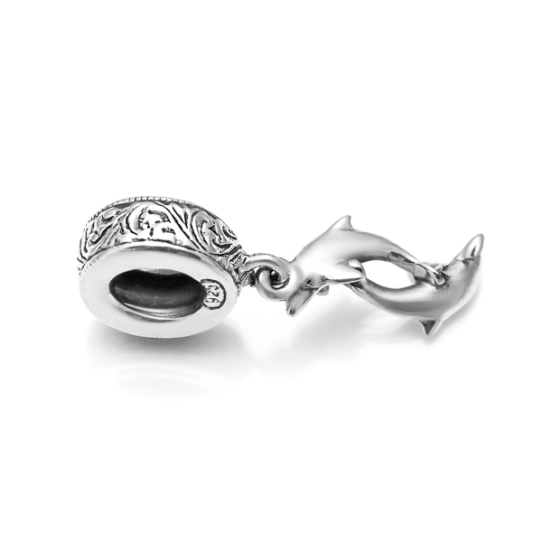 Sterling Silver Dolphin Charm fits Pandora Bracelets by World Treasure