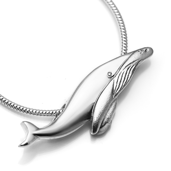 Baby Humpback Whale Necklace by World Treasure