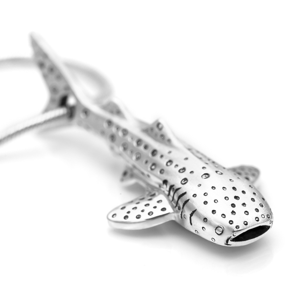 Silver Whale Shark Necklace by World Treasure Designs