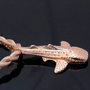 Whale Shark Necklace in Rose Gold by World Treasure Designs