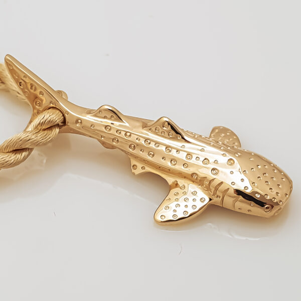 Whale Shark Necklace in Yellow Gold by World Treasure Designs
