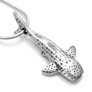 Whale Shark Pendant in Sterling Silver by World Treasure Designs