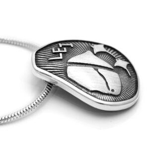 Silver Lady Elliot Island Pendant Necklace by World Treasure Designs